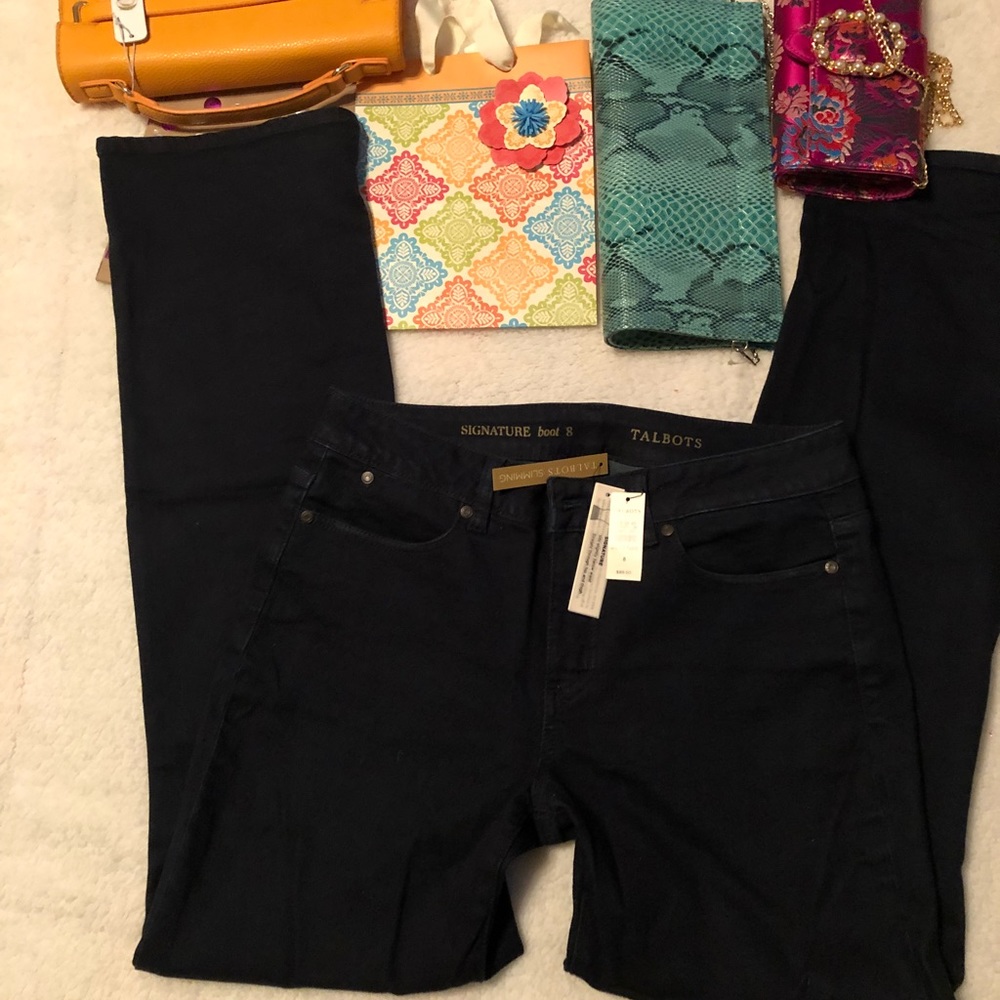 TALBOTS slimming boot cut jeans